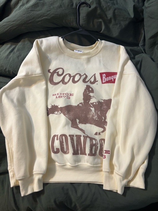 Coors Sweaters - Coors Cowboy Graphic Crewneck Sweater